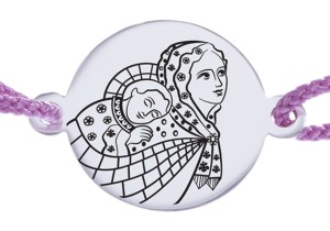 Bransoletka Niosąca w Chuście srebrna