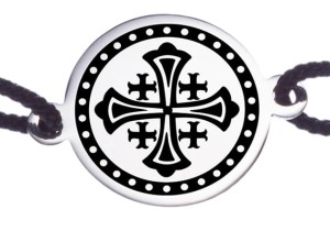 Bransoletka z Krzyżem Jerozolimskim srebrna