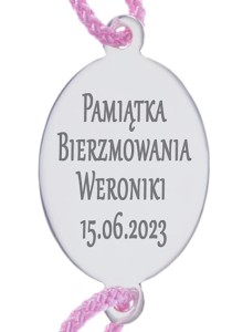 Grawerunek na bransoletce