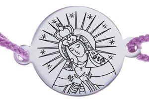 Bransoletka Matka Boska Miłosierdzia, Ostrobramska srebrna