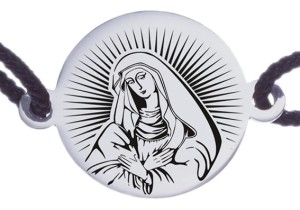 Bransoletka Matka Boska Miłosierdzia srebrna