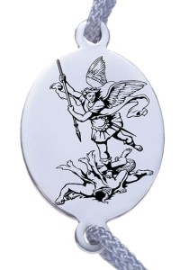 Bransoletka św. Michała Archanioła srebrna