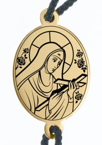 Bransoletka św. Rita srebrna pozłocona