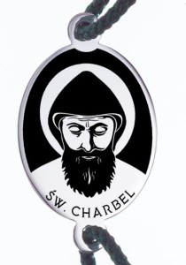 Bransoletka św. Charbel srebrna